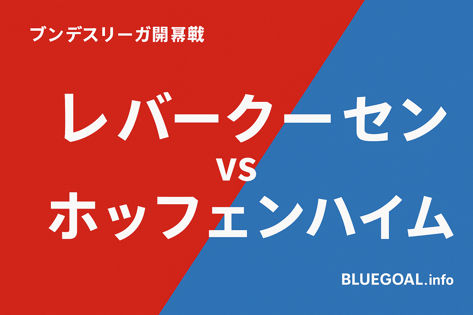 レバークーゼン vs ホッフェンハイム｜町田浩樹が先発出場も負傷交代